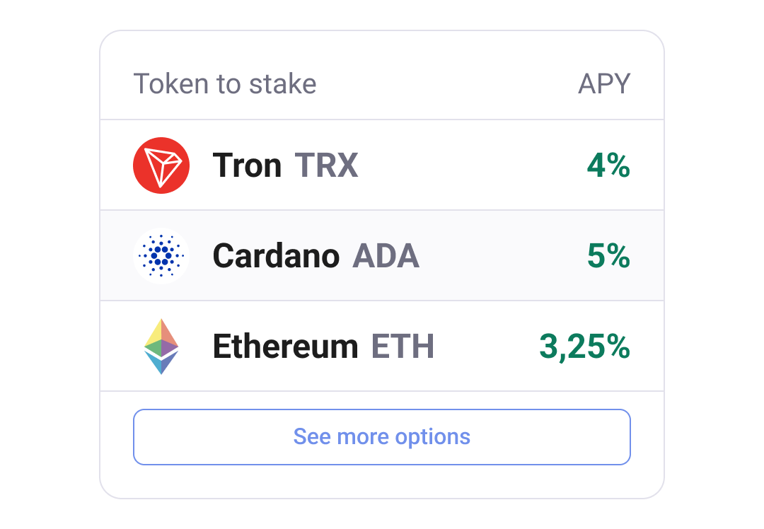 Earn with Tezos Staking