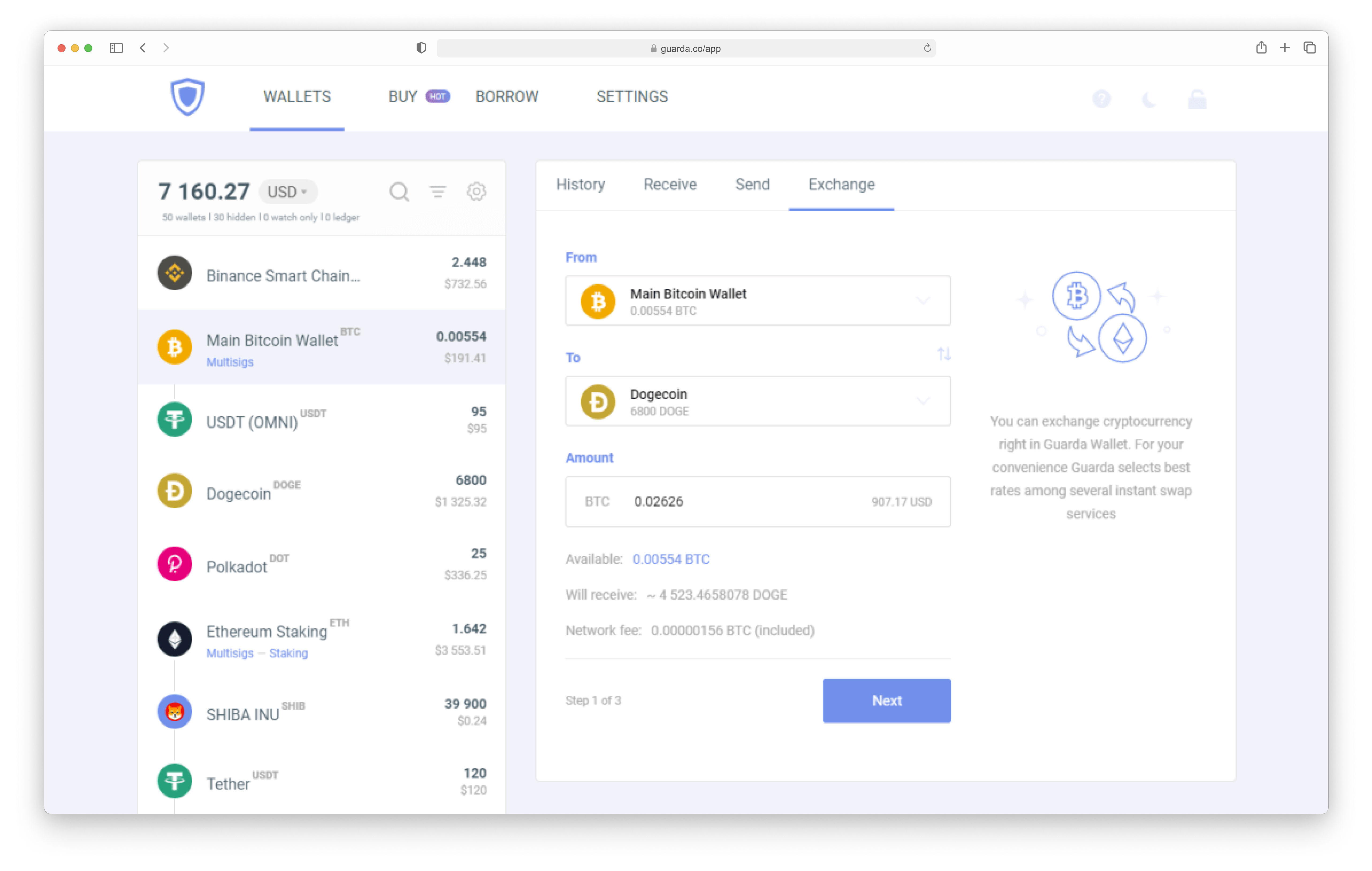Exchange Crypto